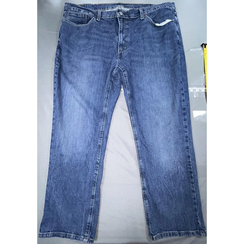 Levis 541 Jeans Mens 44x29 Blue Athletic Tapered Stretch Denim Pants Big Tall